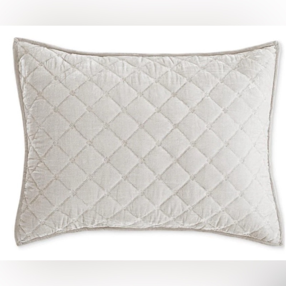 Charter Club Silver Velvet Standard Sham